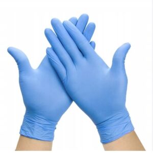 Guanti in nitrile blu S 100 pezzi Polnet